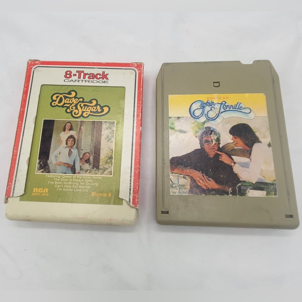 Vintage Pop 8 Track Tapes Set Of 2